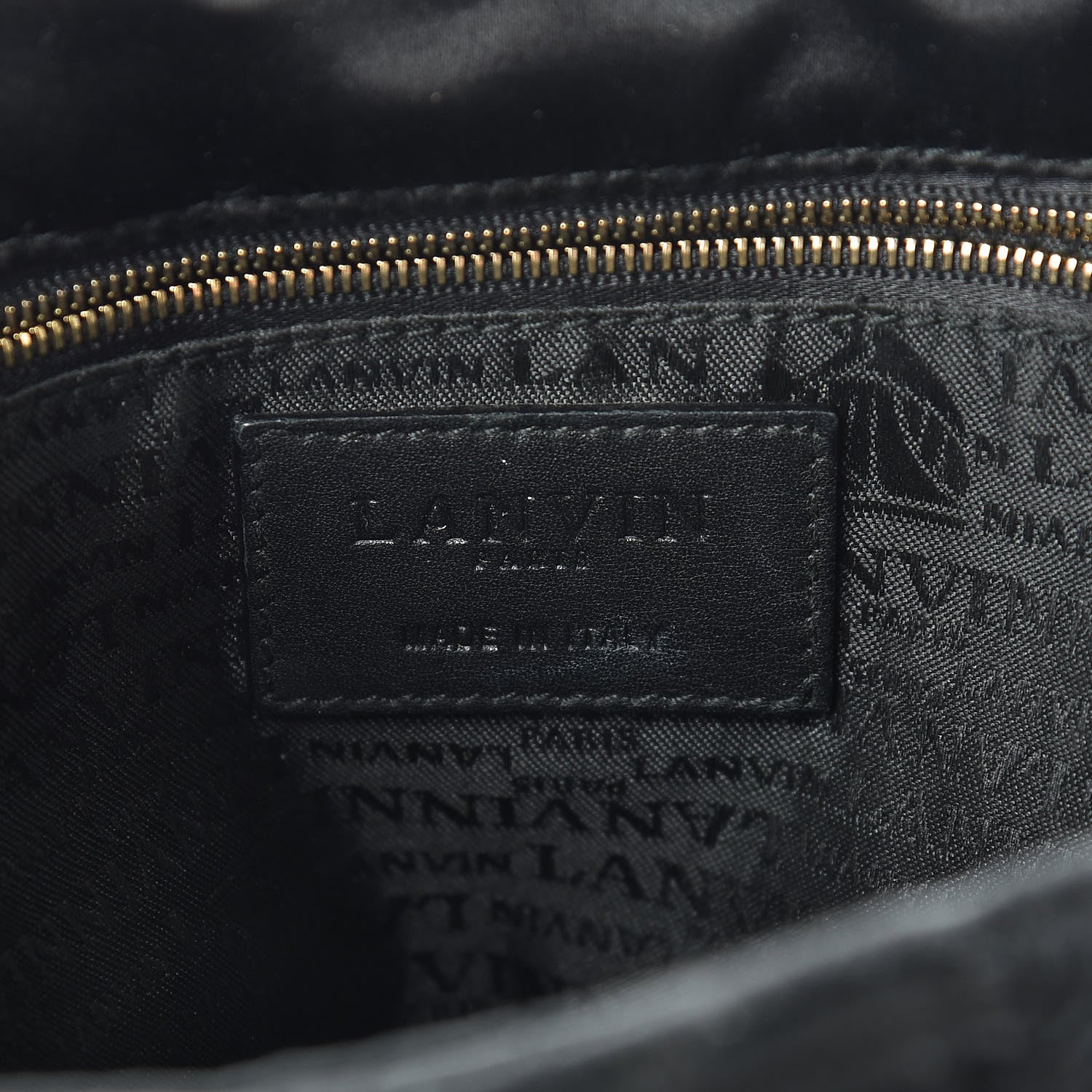 Lanvin Satin Happy Square Shoulder Bag Black 6 of 13