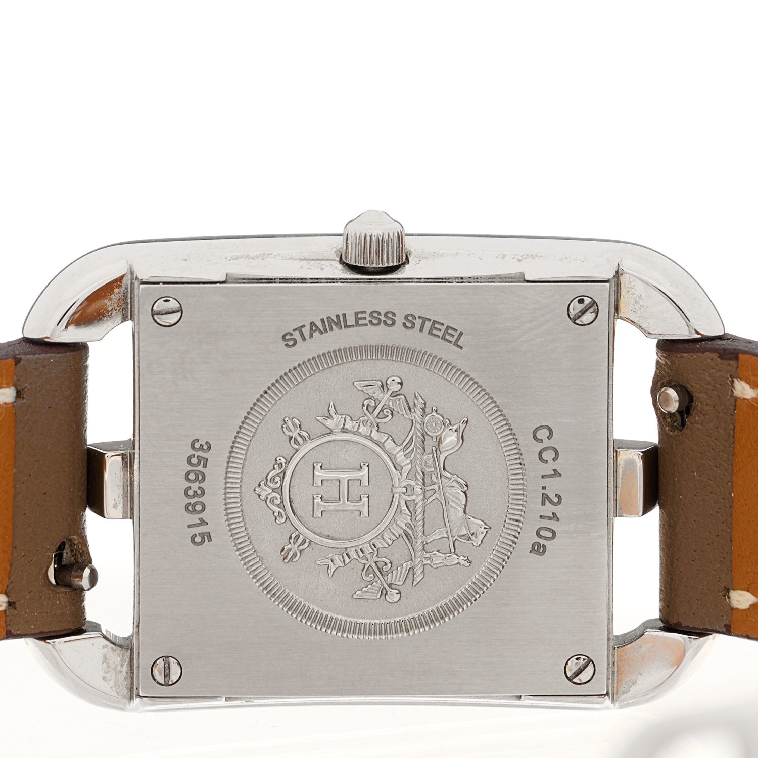 Hermes Stainless Steel Swift Diamond Mother of Pearl 23mm Cape Cod Double Tour Quartz Watch Etoupe 4 of 5