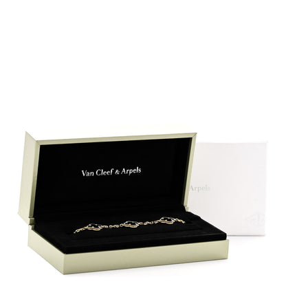 Van Cleef & Arpels 18K Yellow Gold Black Onyx 5 Motifs Vintage Alhambra Bracelet 6 of 6