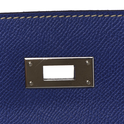 Hermes Epsom Candy Kelly Retourne 35 Bleu Electrique Mykonos 19 of 36