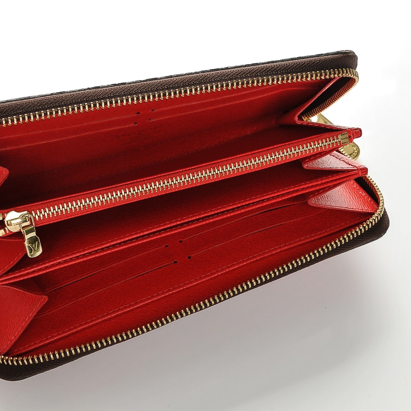 Monogram Kusama Pumpkin Dots Zippy Wallet Red