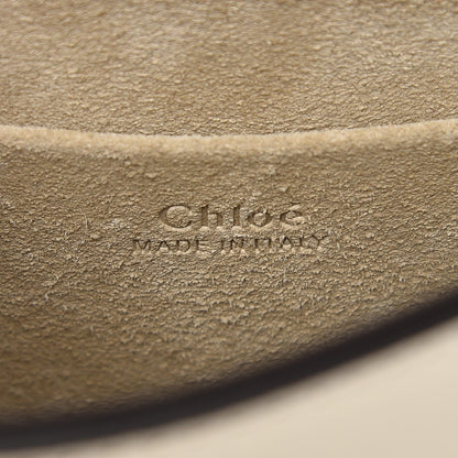 Chloe Calfskin Suede Small Nile Bracelet Bag Off White 6 of 6
