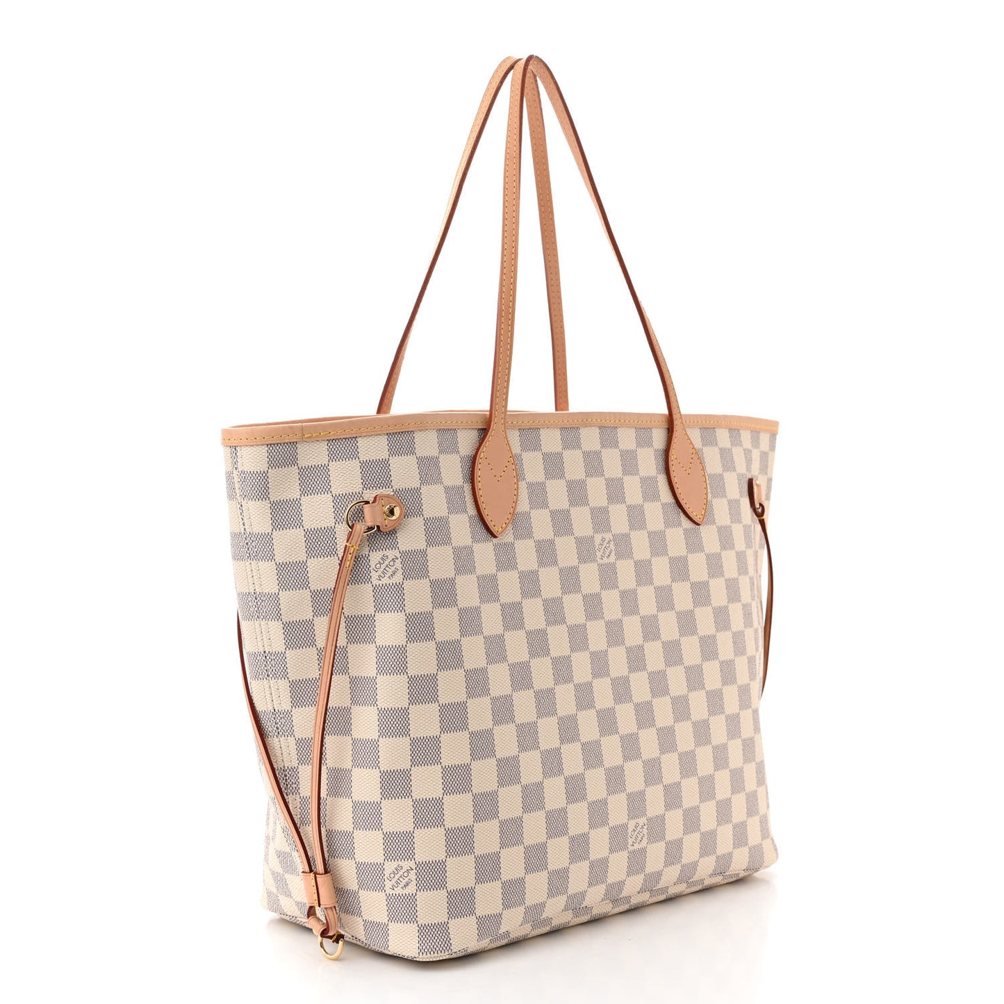 Damier Azur Neo Neverfull MM Rose Ballerine