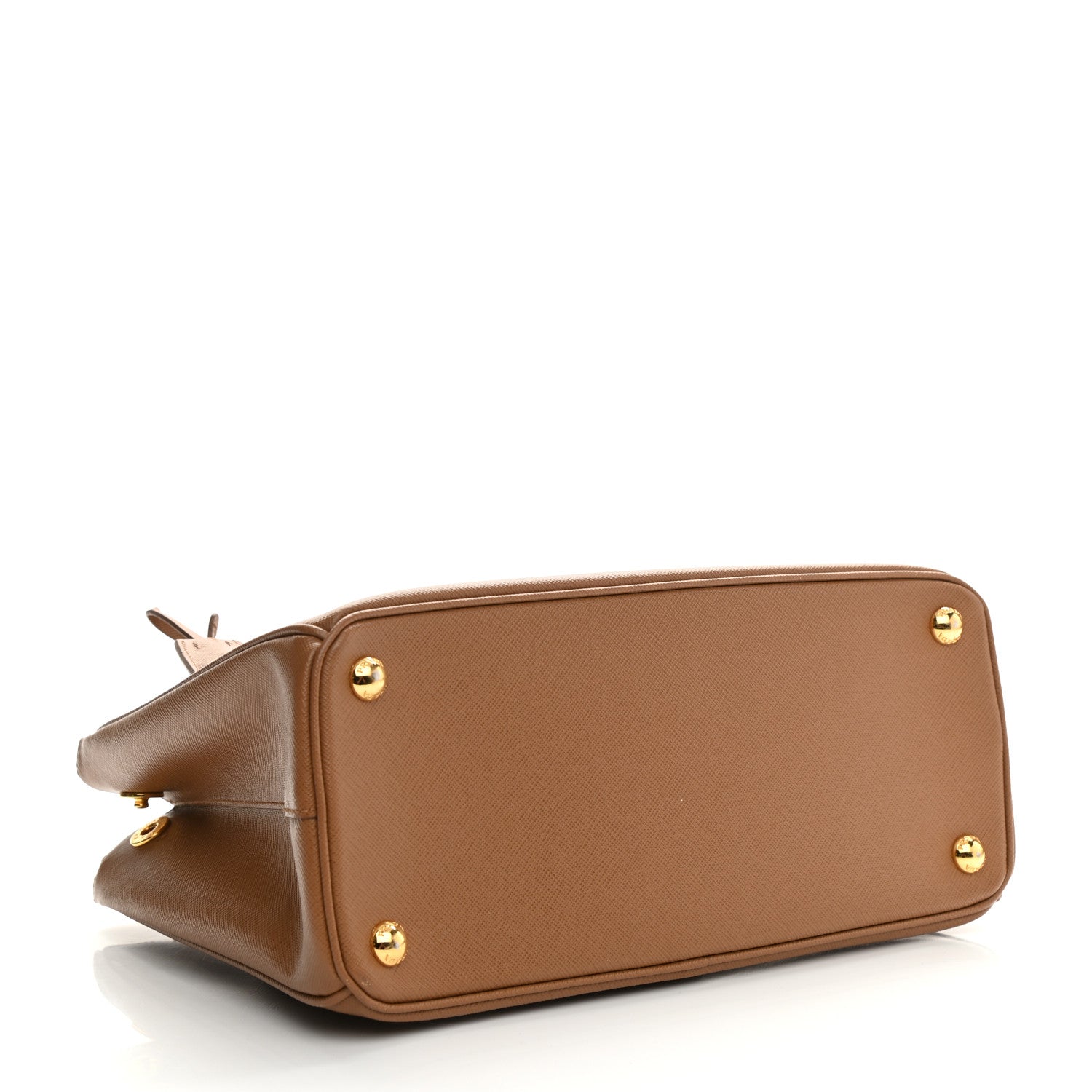 Prada Saffiano Small Galleria Double Zip Tote Caramel 4 of 10