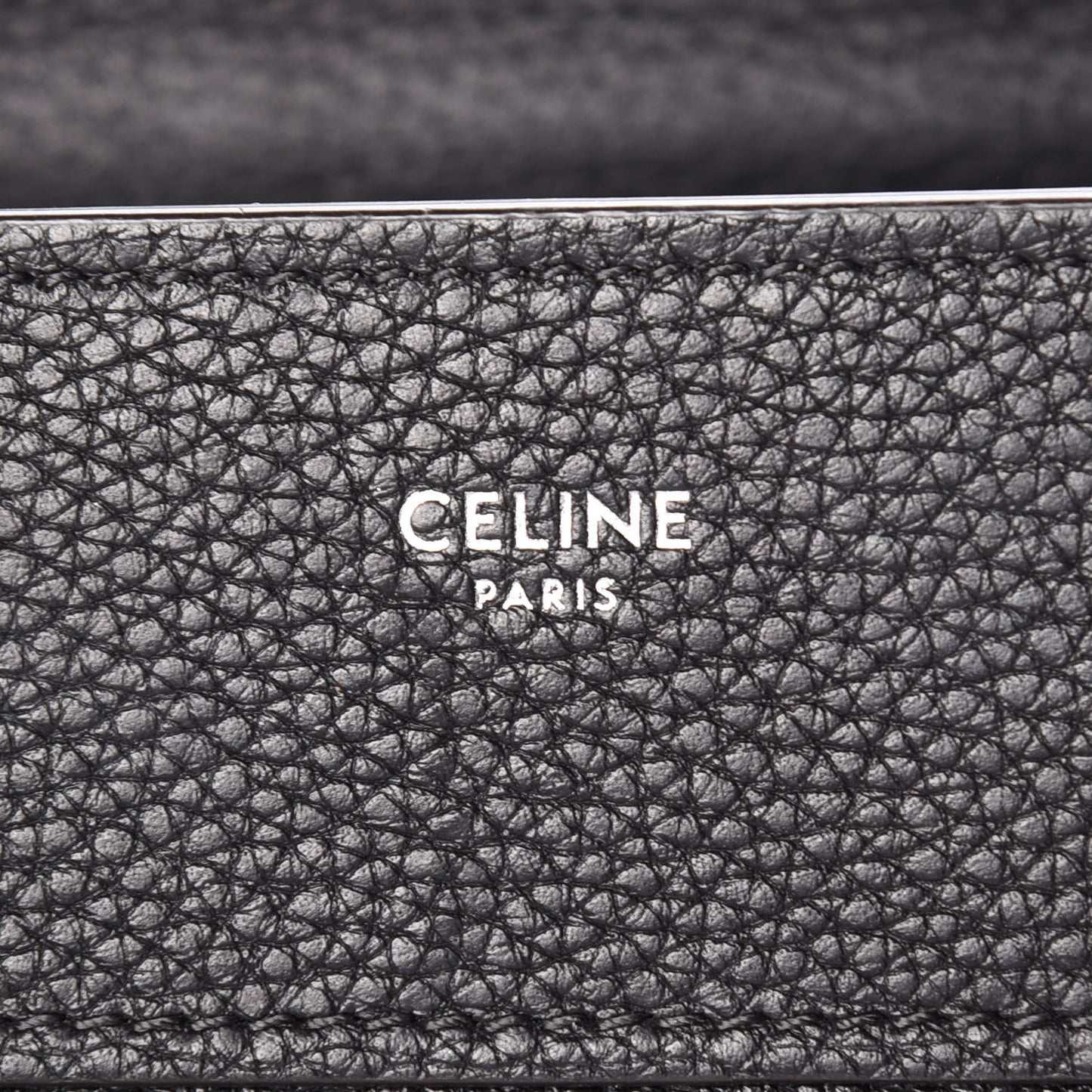 Drummed Calfskin Micro Luggage Black