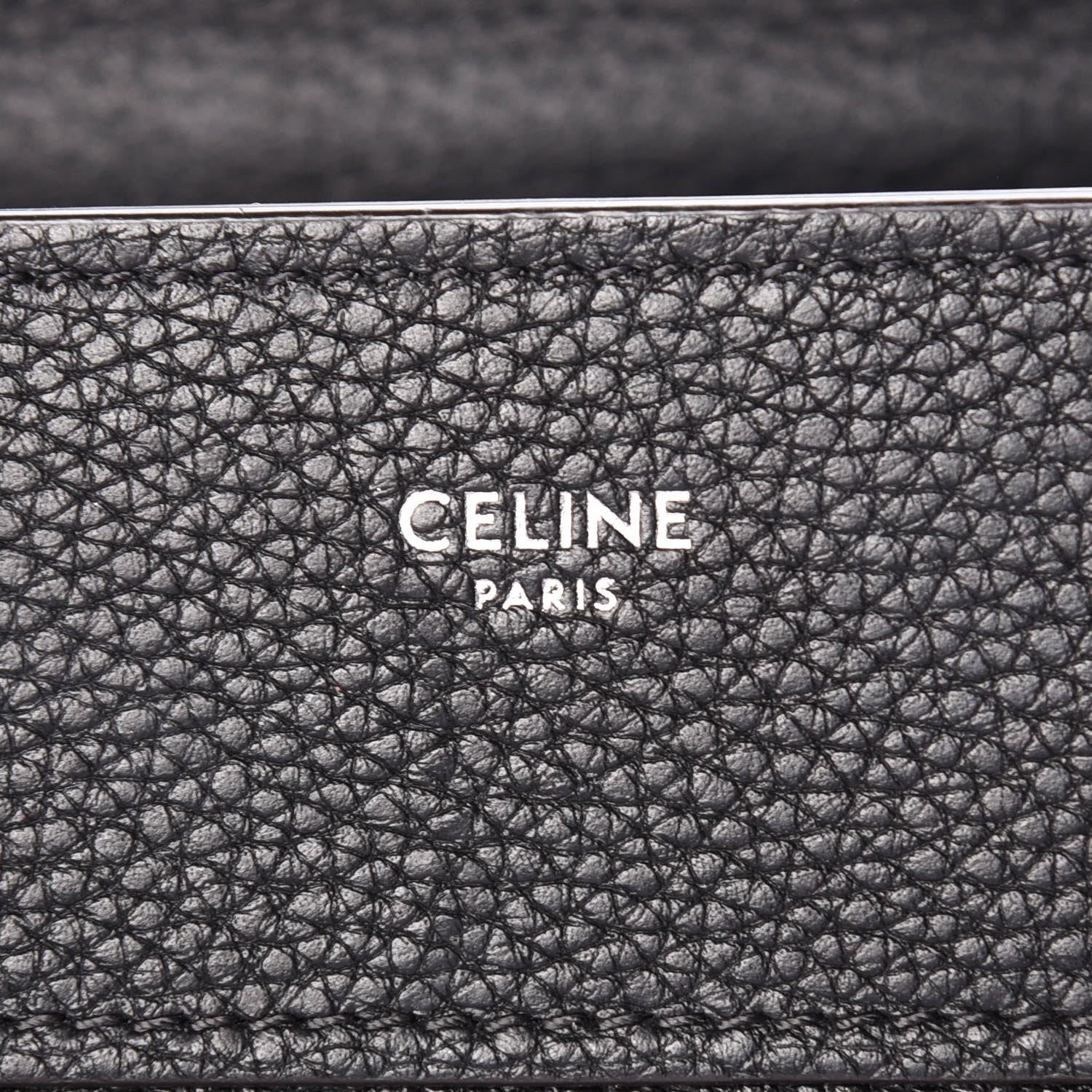 Celine Drummed Calfskin Micro Luggage Black 8 of 10
