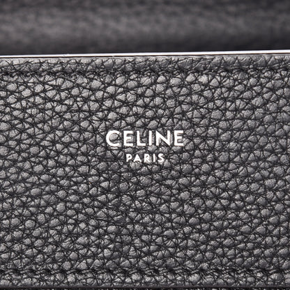 Celine Drummed Calfskin Micro Luggage Black 8 of 10