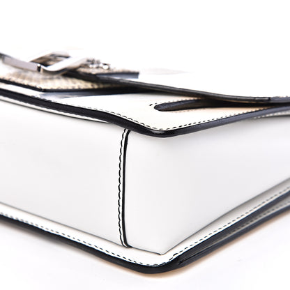 Proenza Schouler Elaphe Ayers Hava Shoulder Bag White Beige Silver 7 of 13