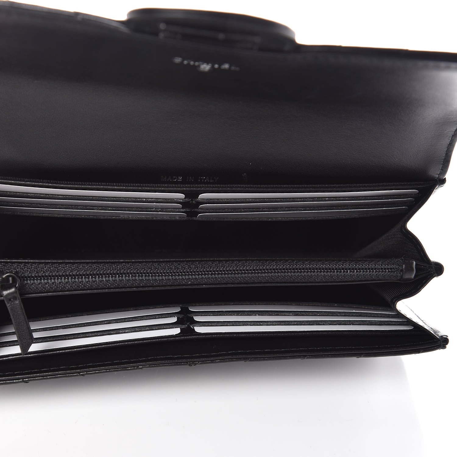 Chanel Aged Calfskin Chevron Quilted 2.55 Reissue Flap Wallet So Black 5 of 9