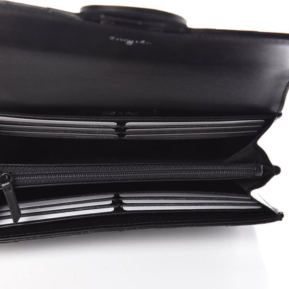 Chanel Aged Calfskin Chevron Quilted 2.55 Reissue Flap Wallet So Black 5 of 9