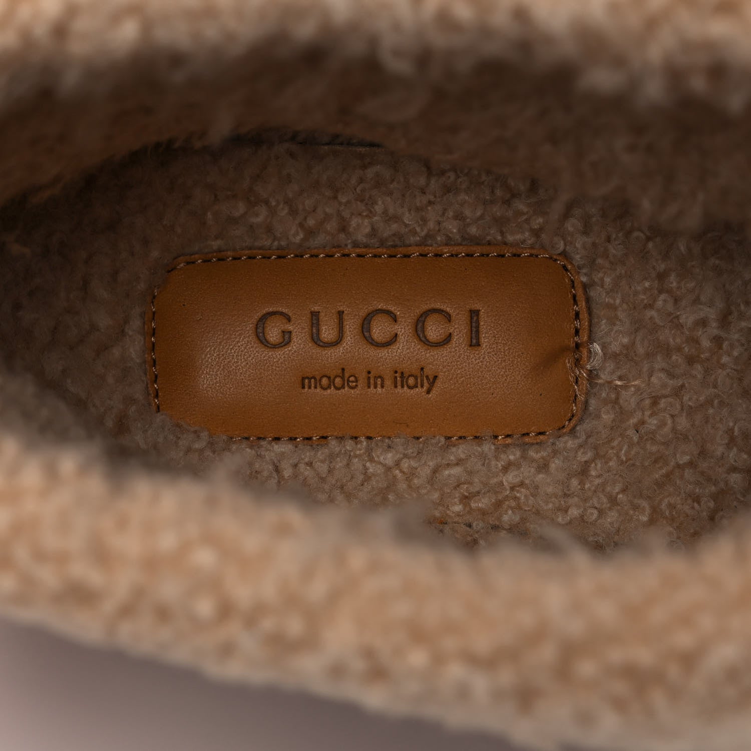 Gucci Calfskin Wool Womens Fria Horsebit Ankle Boots 36 New Caramel Butterscotch 7 of 9