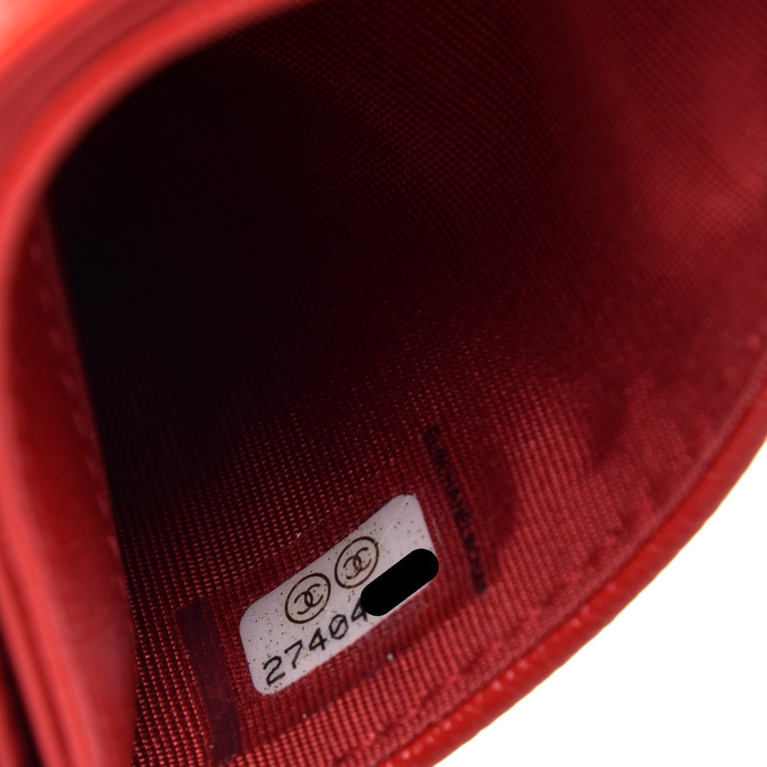 Chanel Shiny Lambskin Studded Rock The Diamond CC Card Holder Red 8 of 8