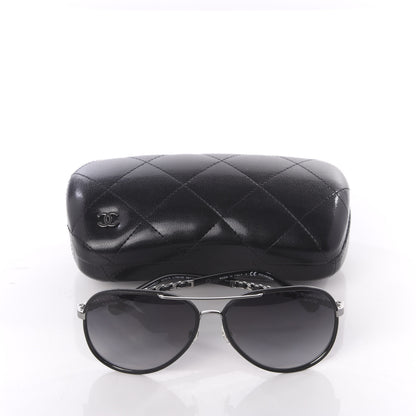 Chanel Polarized Pilot Winter Sunglasses 4219-Q Black 8 of 8