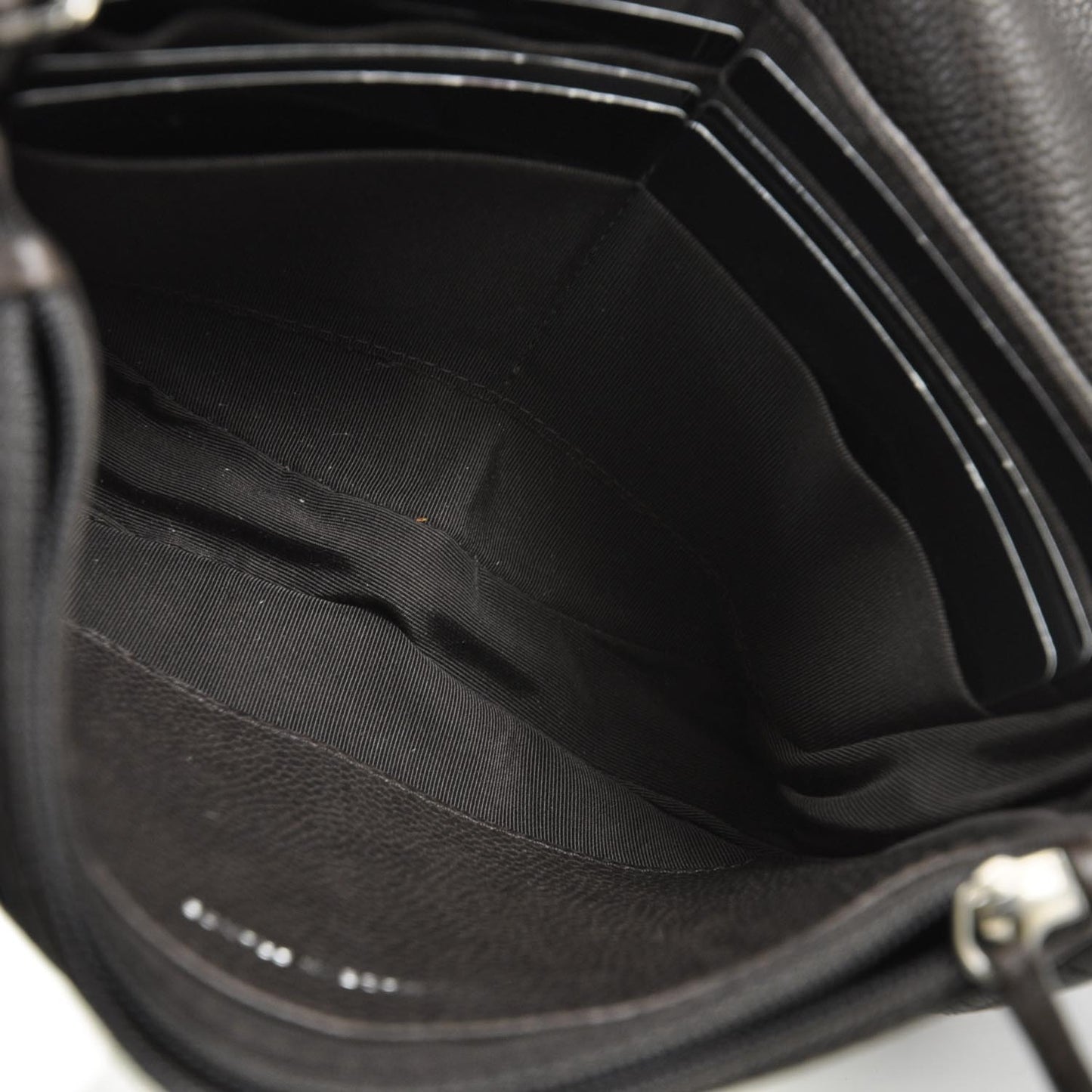 Caviar Half Moon Wallet On Chain WOC Dark Brown