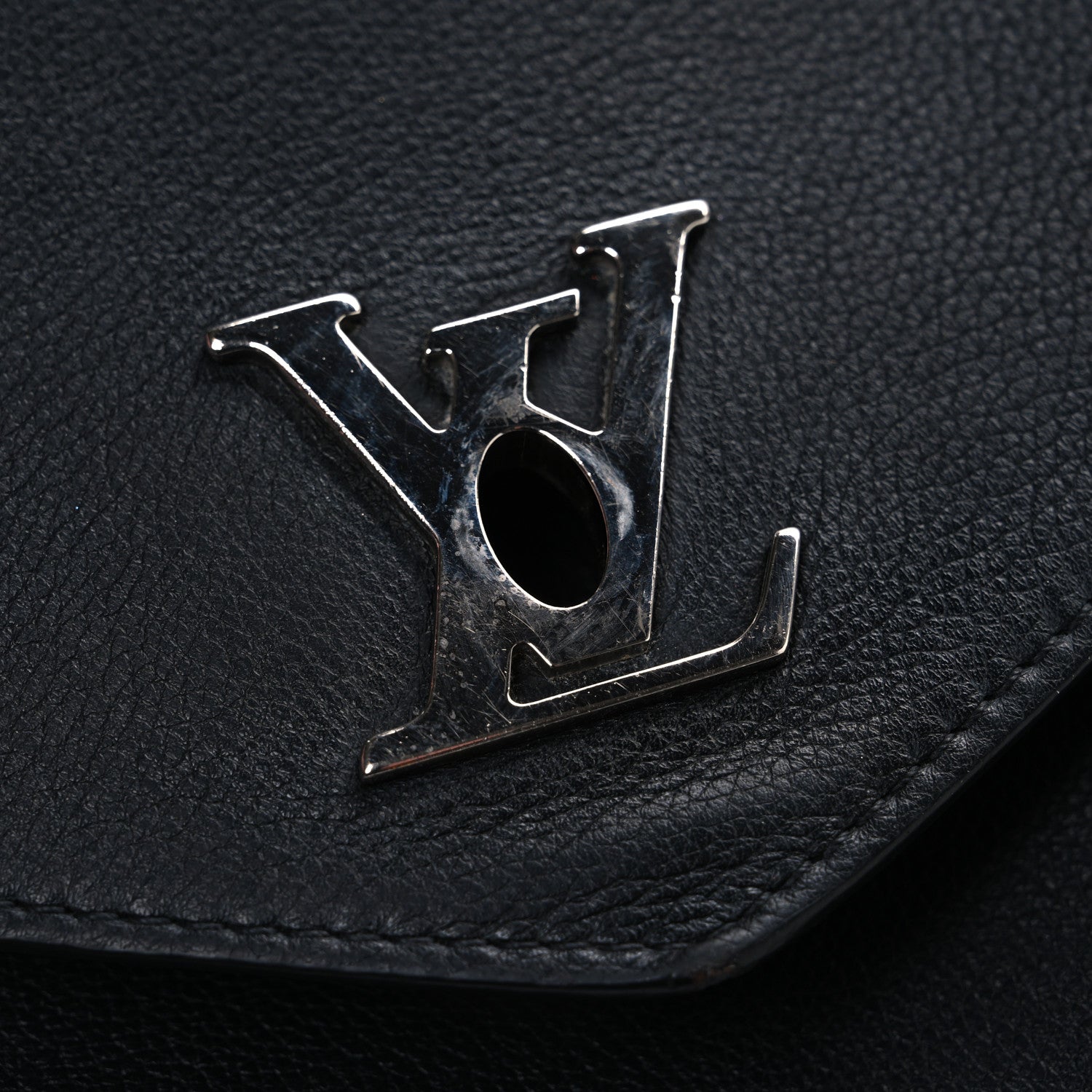 Louis Vuitton Soft Calfskin Mylockme Chain Bag BB Black 11 of 11