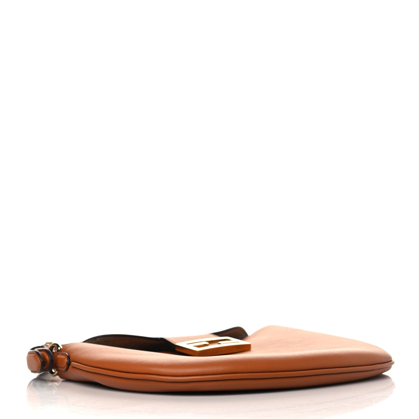 Vitello Grace Suede Small Croissant Hobo Brandy