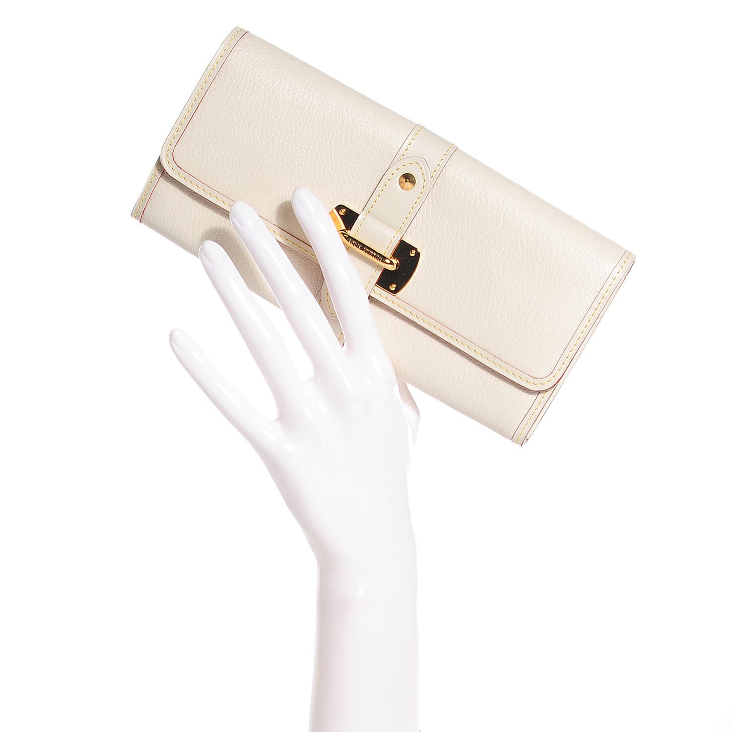 Louis Vuitton Suhali Le Favori Wallet White 2 of 7