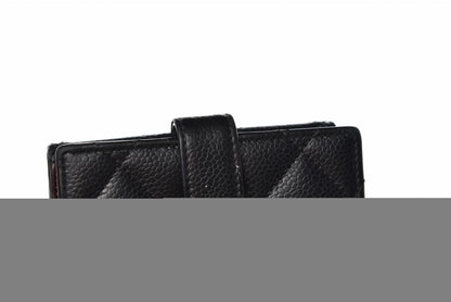 Chanel Caviar Quilted Compact French Flap Wallet Black 12 of 13