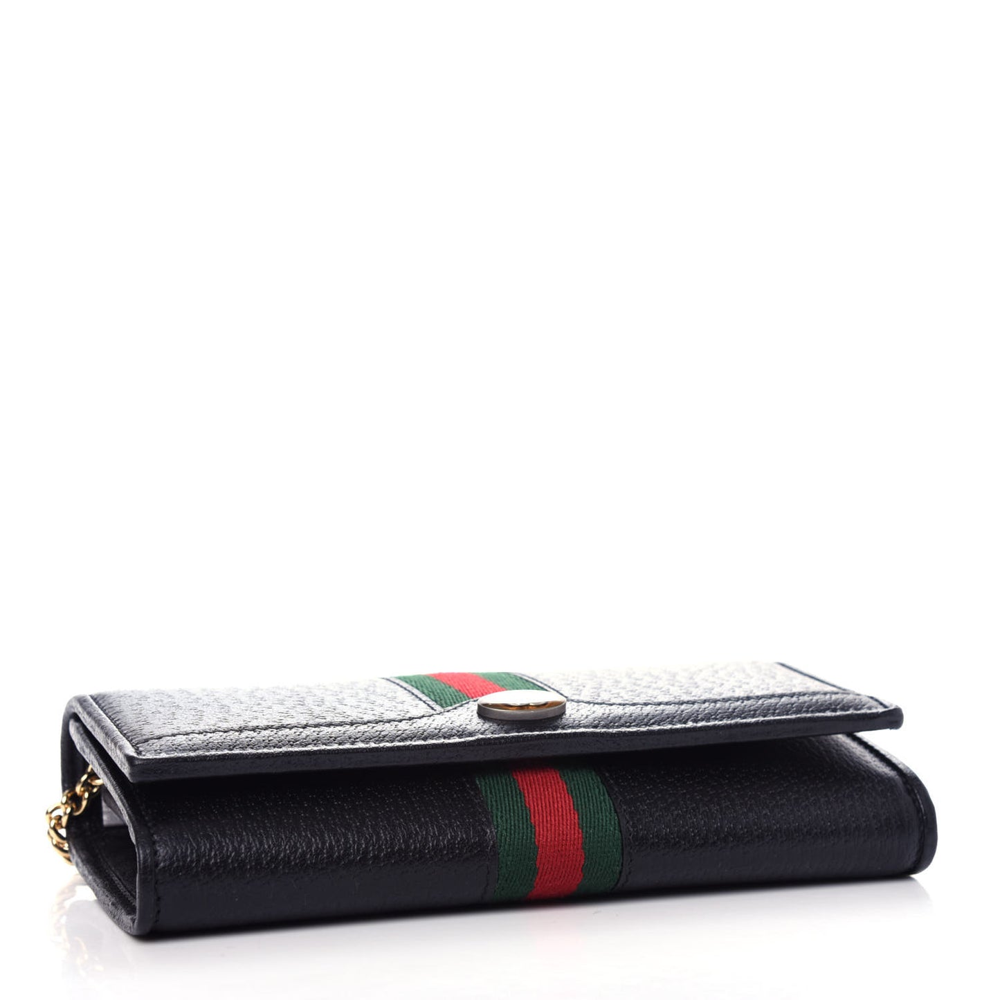 Calfskin Web Ophidia Wallet On Chain Black