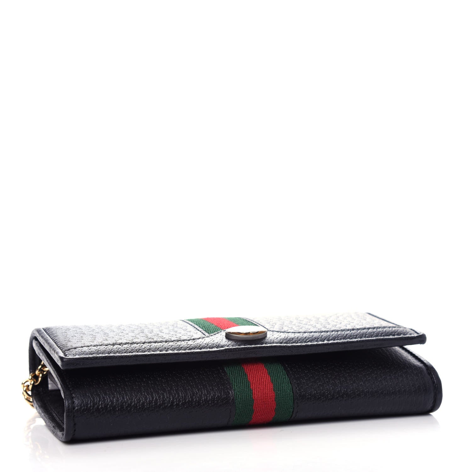 Gucci Calfskin Web Ophidia Wallet On Chain Black 4 of 11