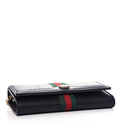 Gucci Calfskin Web Ophidia Wallet On Chain Black 4 of 11