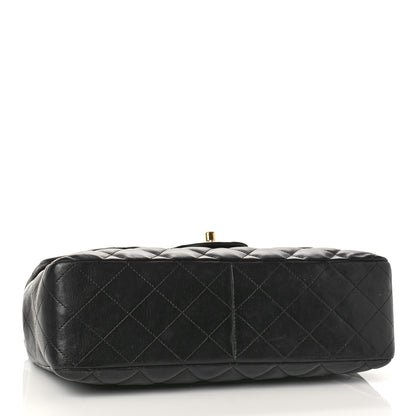 Chanel Lambskin Quilted Jumbo Single Flap Black 4 of 15