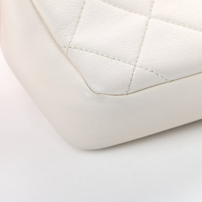 Chanel Lambskin Quilted Resin Bi-Color Chain Flap Bag White 12 of 13