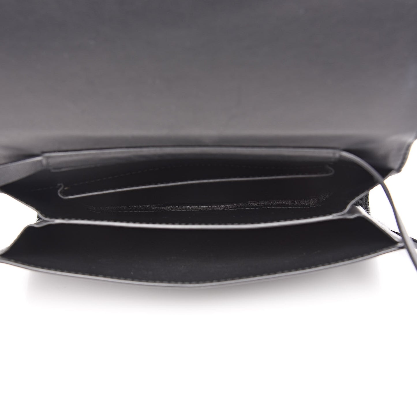 Calfskin Studded Insignia Pouch Black