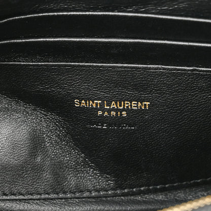Saint Laurent Grain De Poudre Matelasse Monogram Mini Lou Camera Bag Black 6 of 11