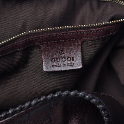 Gucci Guccissima Large Horsebit Chain Hobo Chocolate 6 of 10