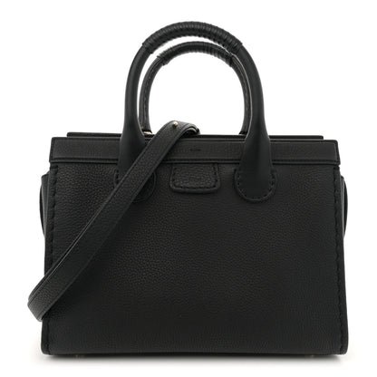 Chloe Grained Calfskin Small Edith Top Handle Bag Black 1 of 12