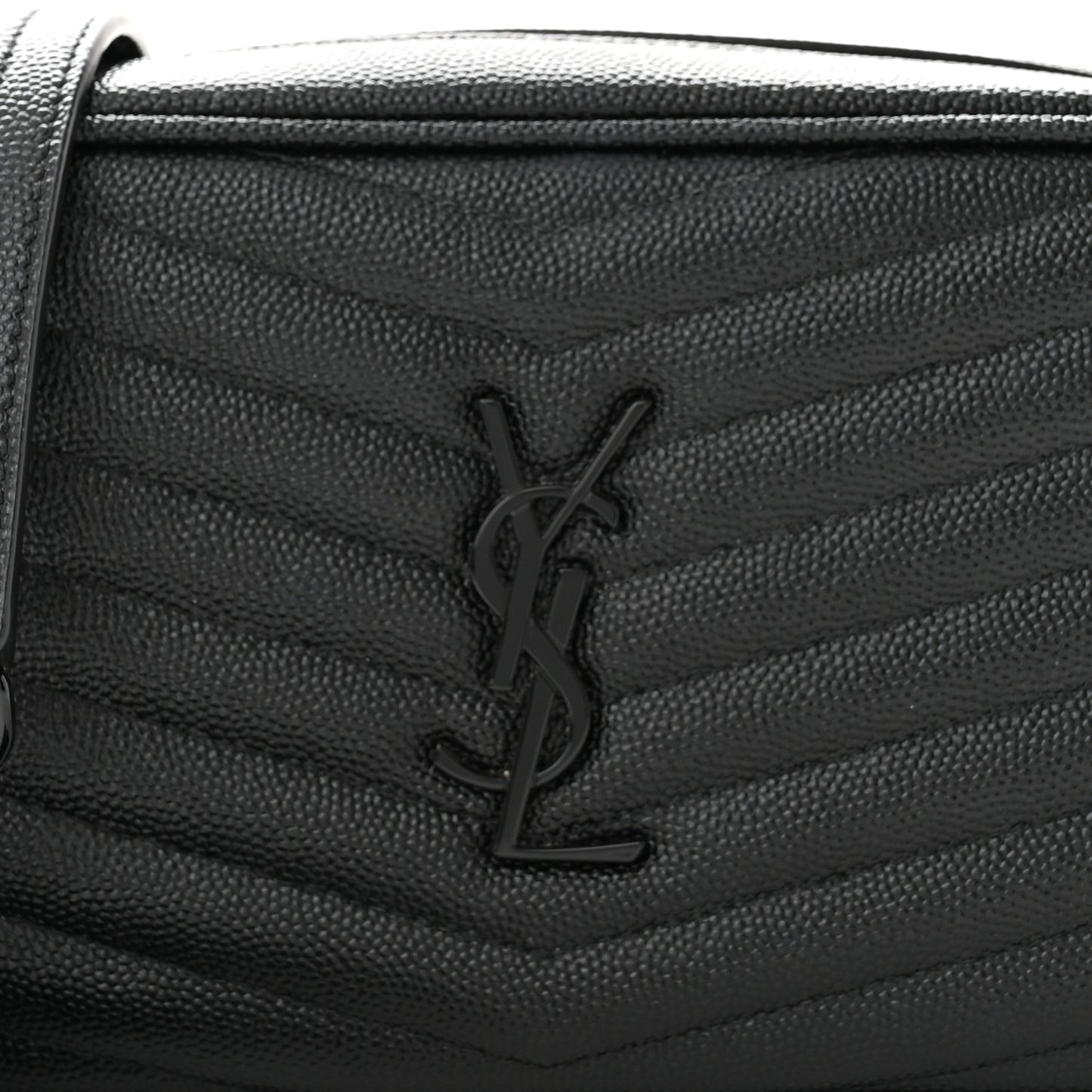 Grain De Poudre Matelasse Monochrome Monogram Mini Lou Camera Bag Black