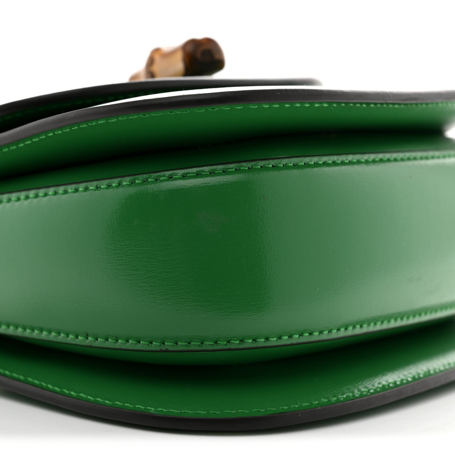 Gucci Boarded Dyana Lux Calfskin Web Mini Bamboo 1947 Top Handle Bag Spring Green 9 of 10