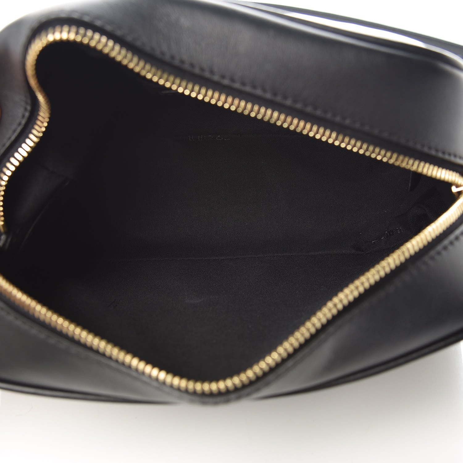 Fendi Glazed Fabric Vitello Century F is Fendi FF 1974 Stamp Patch Camera Case Mogano Panna Black 5 of 9
