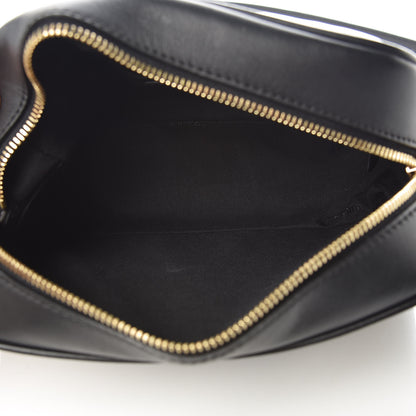 Fendi Glazed Fabric Vitello Century F is Fendi FF 1974 Stamp Patch Camera Case Mogano Panna Black 5 of 9