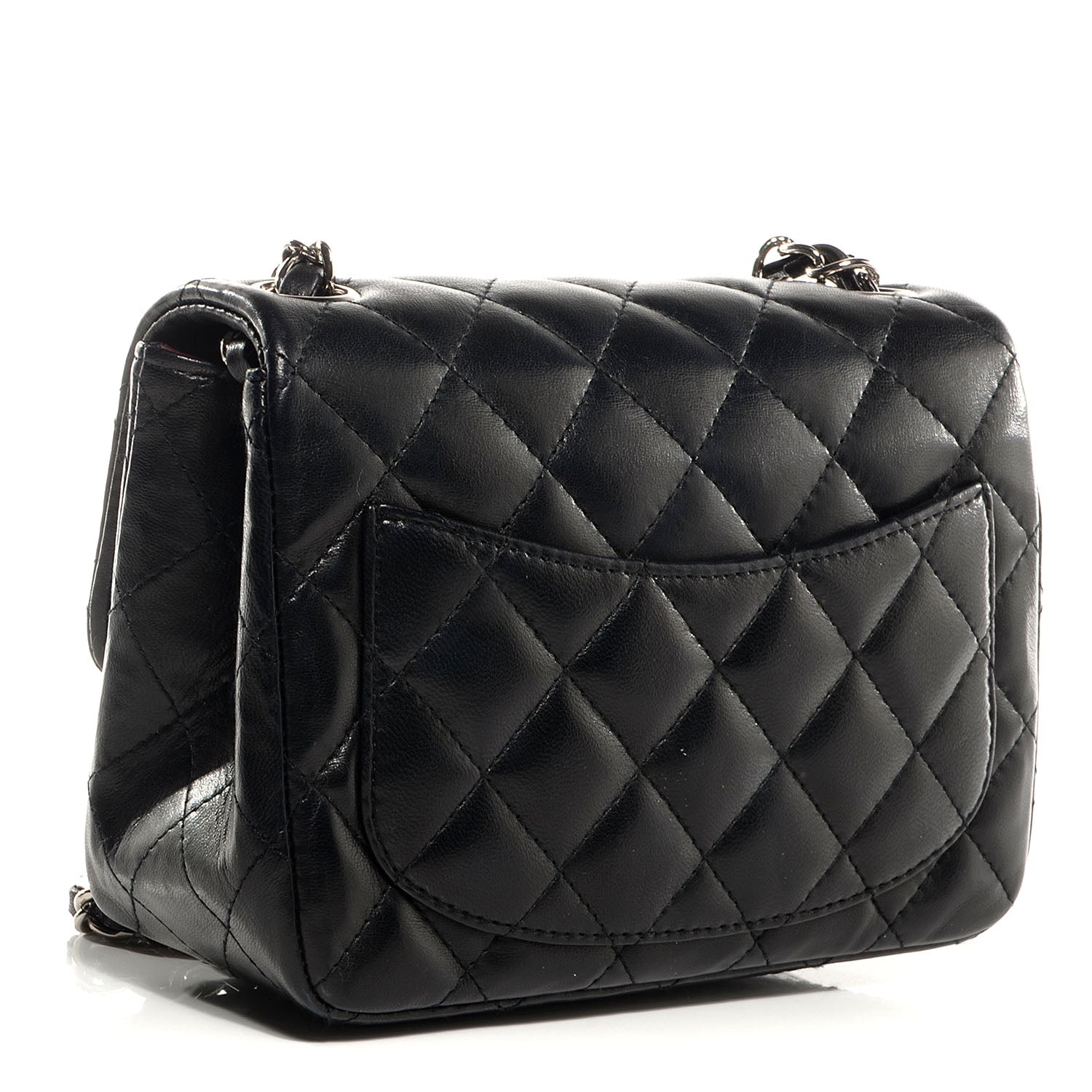 Chanel Lambskin Quilted Mini Square Flap Black 3 of 8
