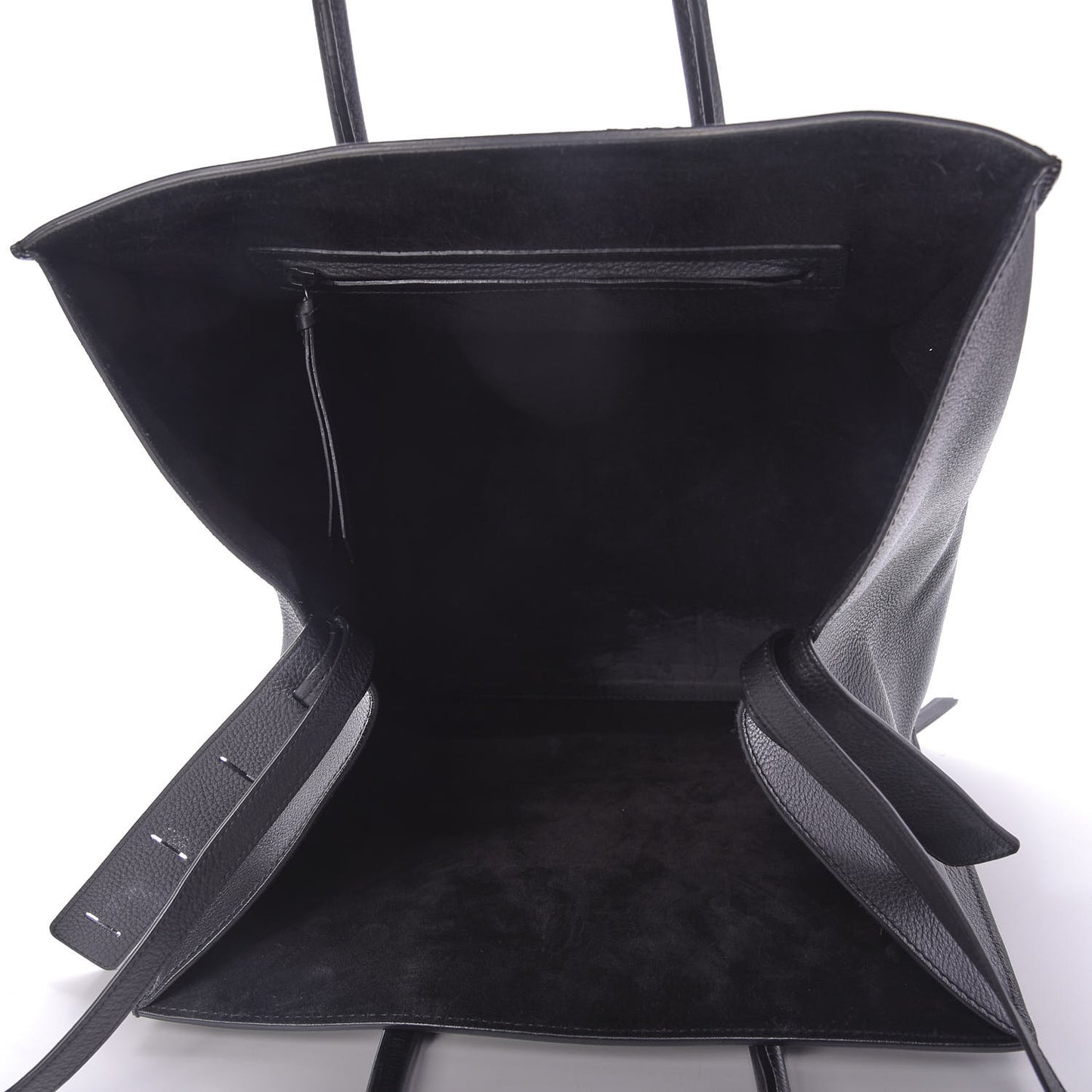 Supple Calfskin Large Phantom Luggage Black