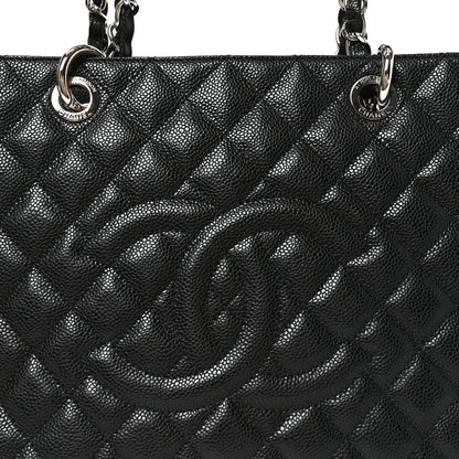 Chanel Caviar Quilted Grand Shopping Tote GST Black 8 of 10