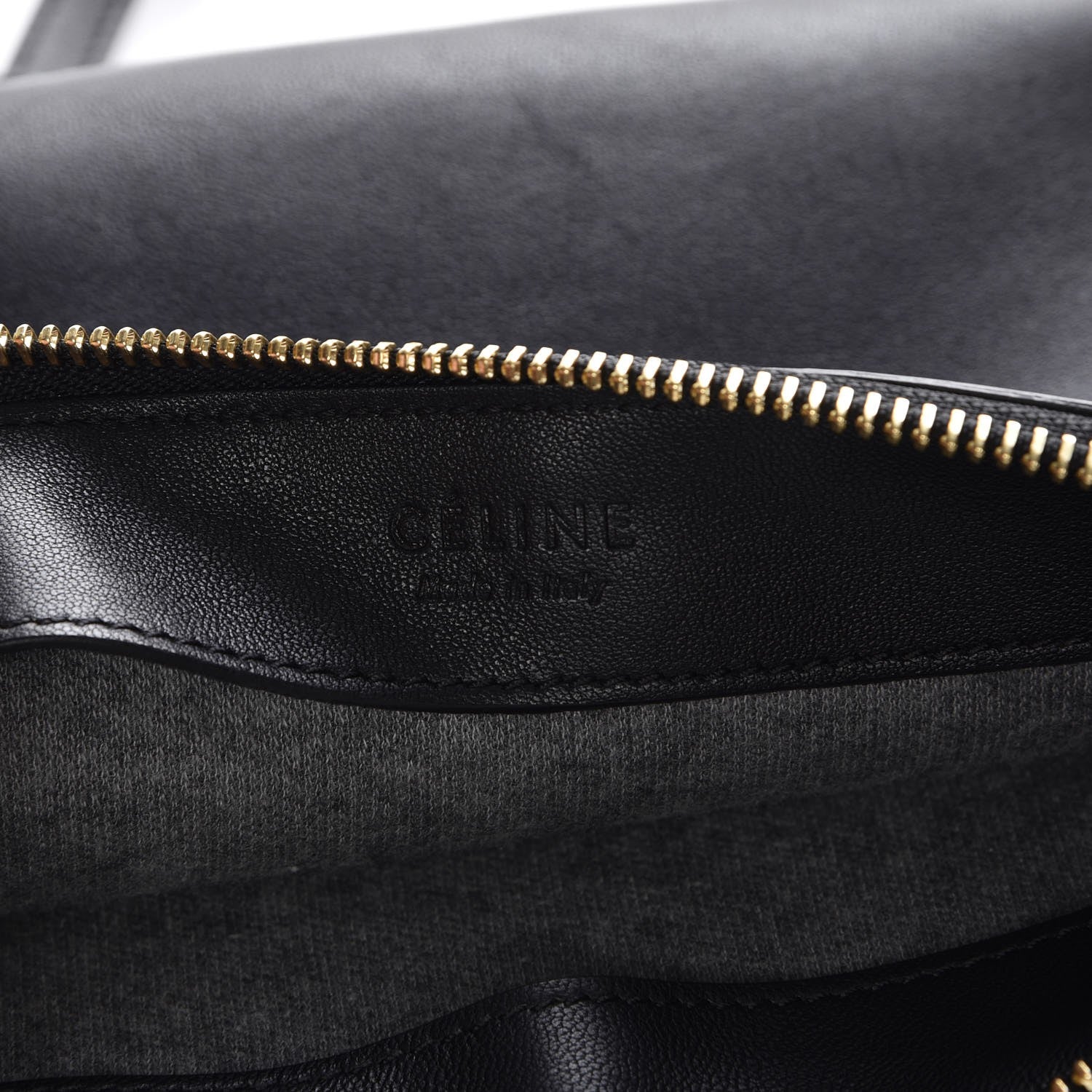 Celine Lambskin Small Trio Crossbody Bag Black 8 of 10