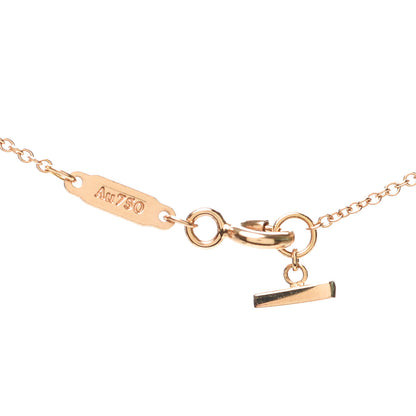 Tiffany 18K Rose Gold Small T Smile Pendant Necklace 5 of 5