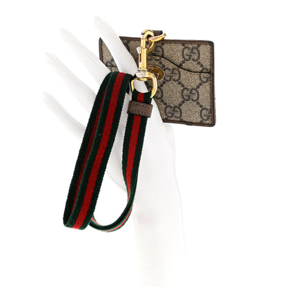 Gucci GG Supreme Monogram Ophidia ID Holder Beige Ebony New Acero 2 of 8