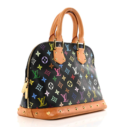 Louis Vuitton Monogram Multicolor Alma Black 3 of 10