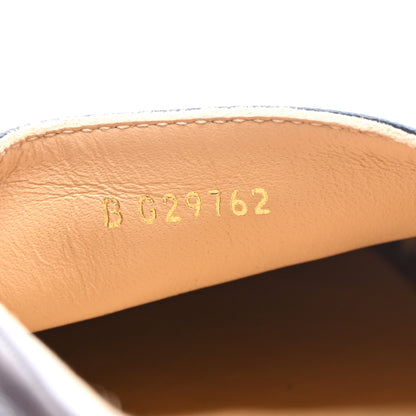 Chanel Lambskin CC Espadrilles 38 Navy Black 9 of 10