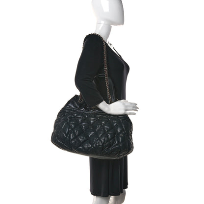 Chanel Iridescent Calfskin Quilted Large In The Mix Tote Black 2 of 27