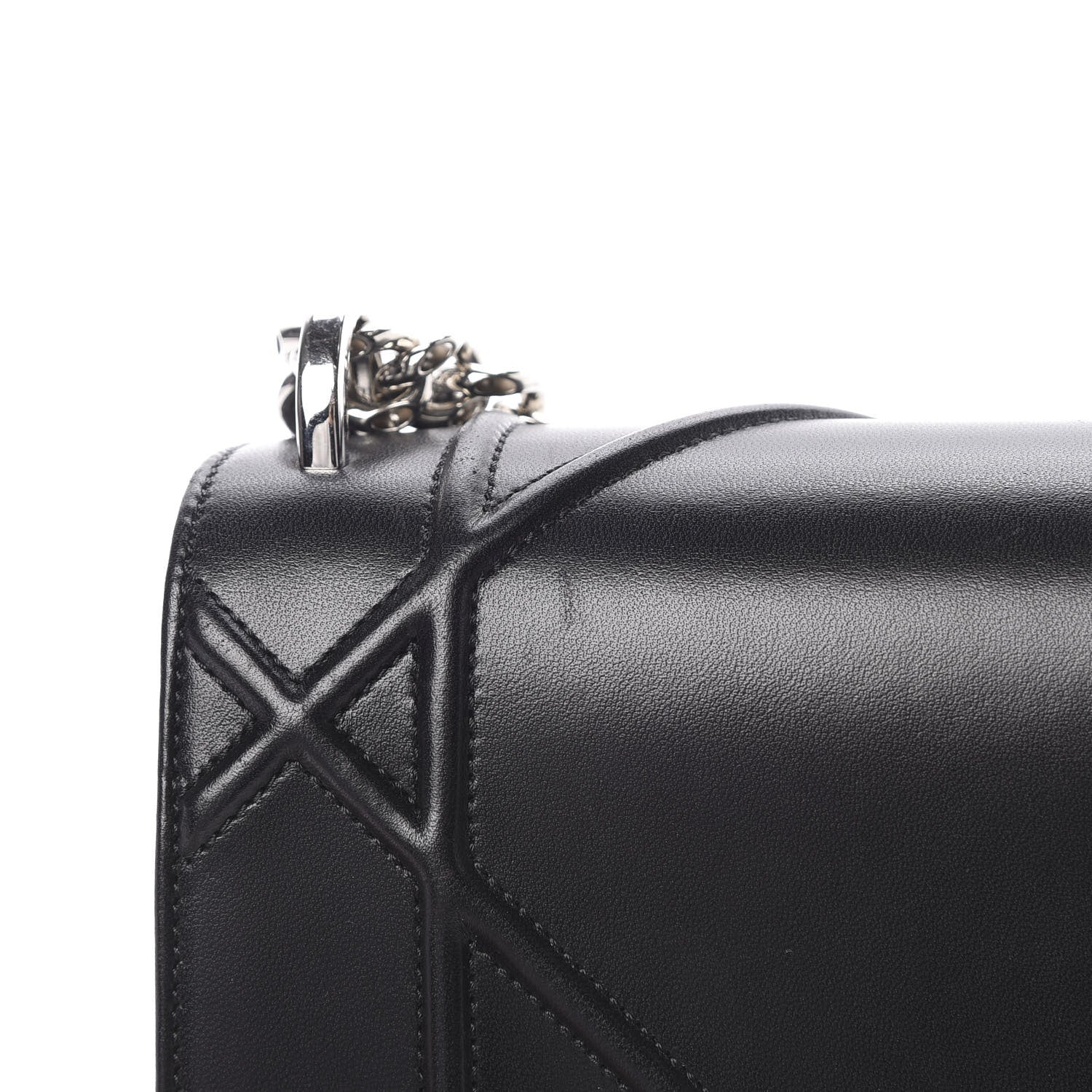 Christian Dior Lambskin Medium Diorama Flap Bag Black 15 of 17