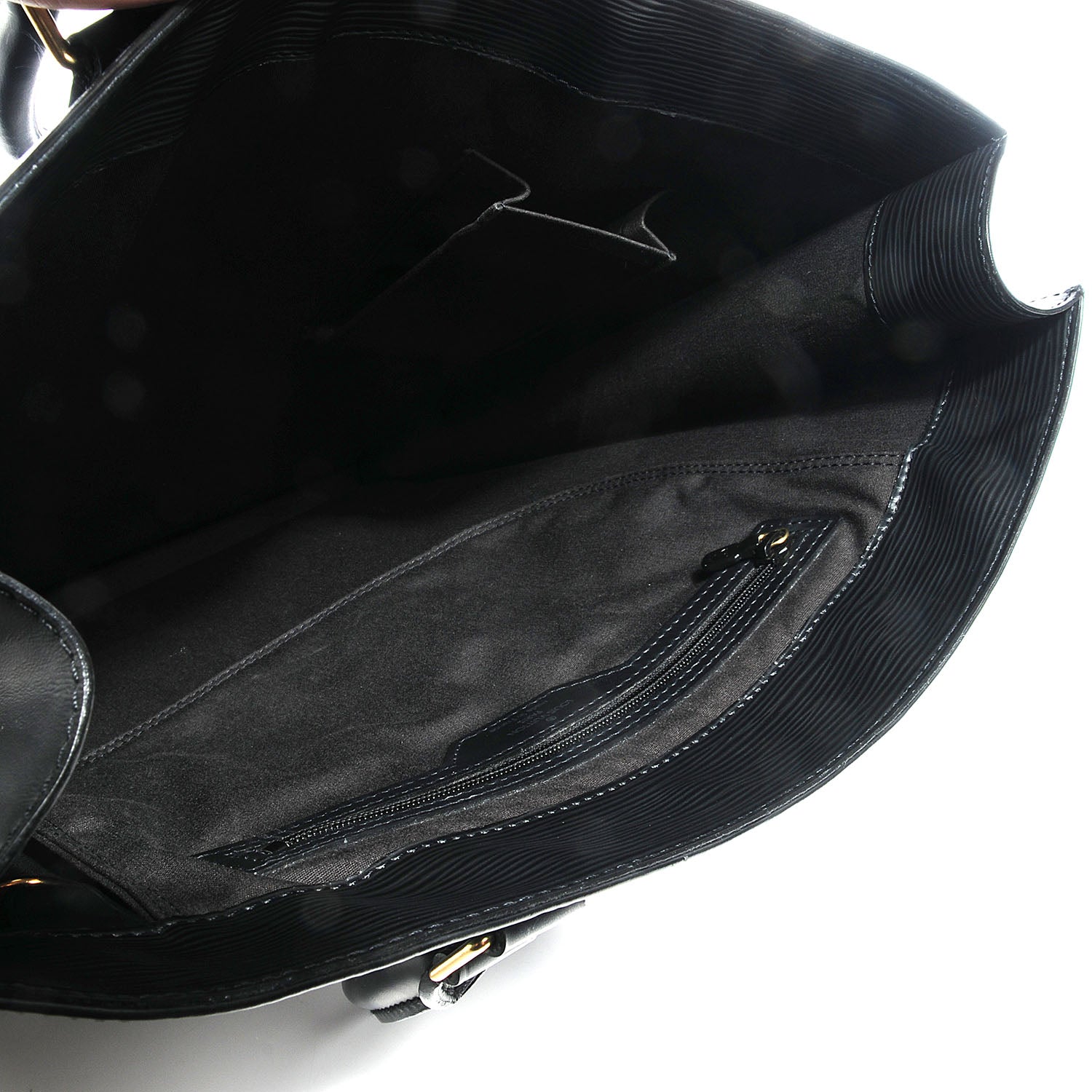 Louis Vuitton Epi Sac Plat GM Black 5 of 7