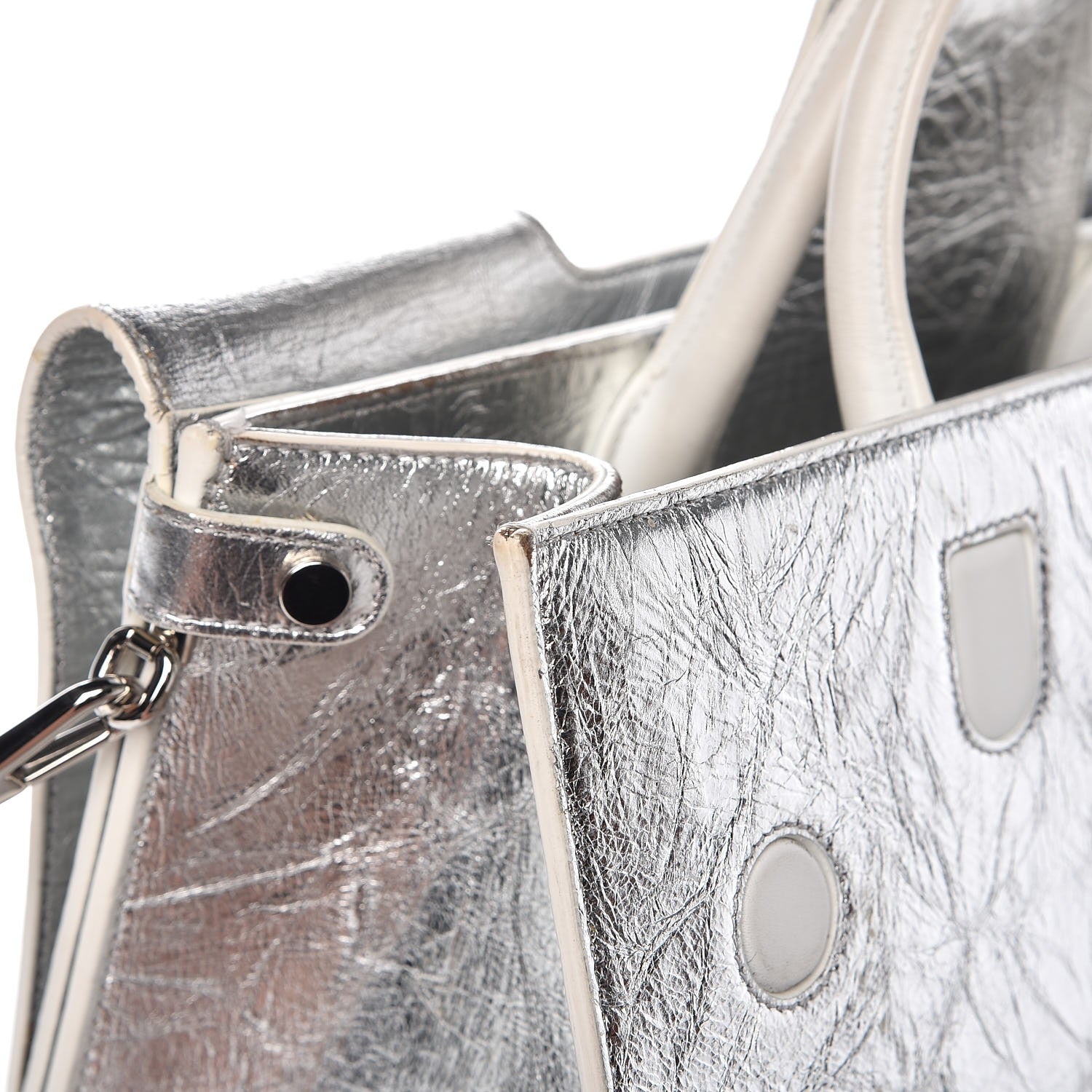 Christian Dior Metallic Calfskin Large Diorever Flap Silver 11 of 15