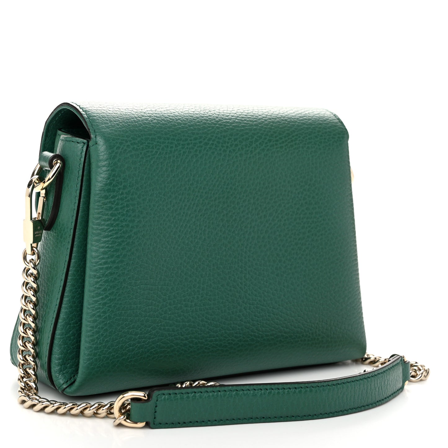 Dollar Calfskin Interlocking G Crossbody Bag Emerald