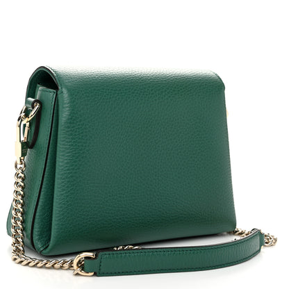 Gucci Dollar Calfskin Interlocking G Crossbody Bag Emerald 2 of 10