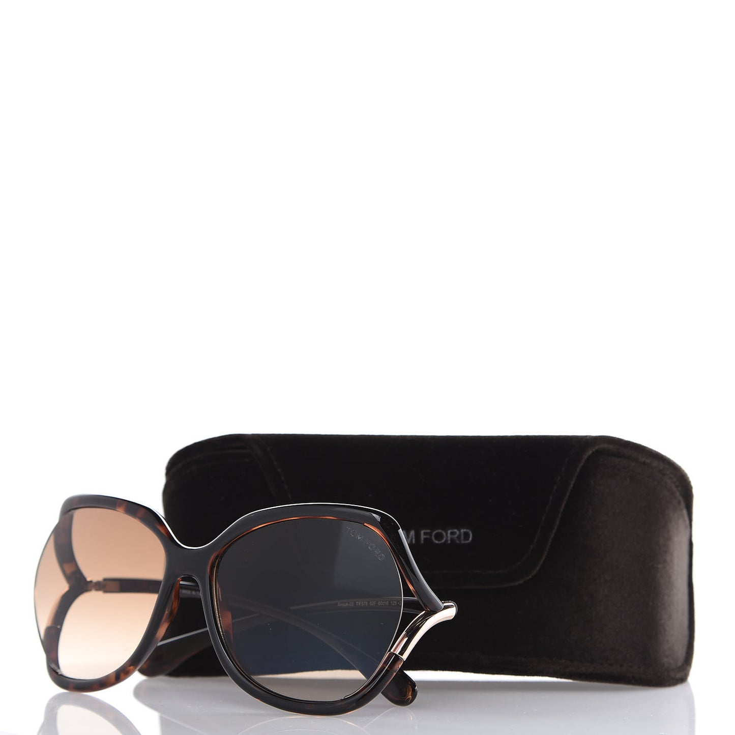 Anouk Sunglasses TF578 Shiny Dark Havana